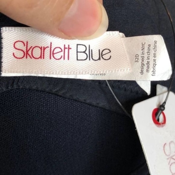 SKARLETT BLUE Bait Underwire T-shirt Bra In Black/night 32D - Picture 9 of 10